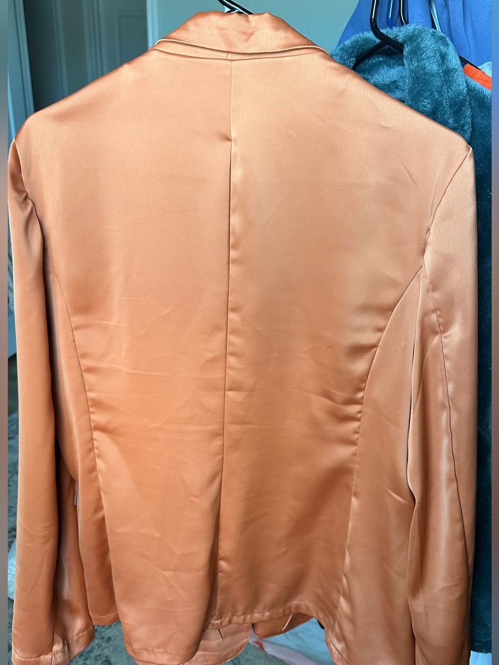 Rachel Zoe Copper Satin Blazer - Picture 2 of 2